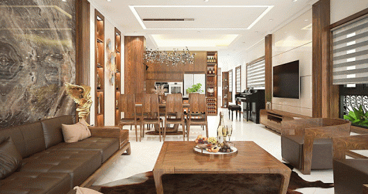 Top 10 xu hướng thiết kế nội thất phòng khách mới nhất Việt Nam