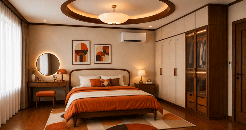 Ý tưởng thiết kế phòng ngủ Retro tối giản: Hoài cổ mà tinh tế Ý tưởng thiết kế phòng ngủ Retro tối giản: Hoài cổ mà tinh tế