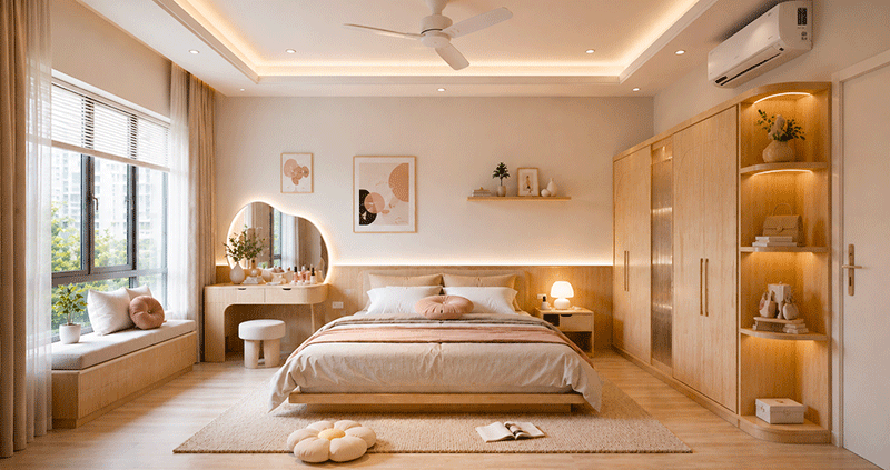 Ý tưởng thiết kế phòng ngủ Hàn Quốc – Không gian sống chuẩn xu hướng Ý tưởng thiết kế phòng ngủ Hàn Quốc – Không gian sống chuẩn xu hướng