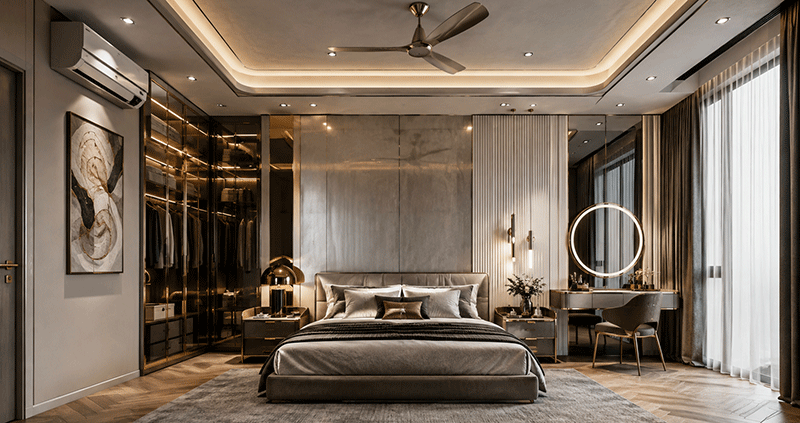 Phòng ngủ Metallic sang trọng: Ý tưởng thiết kế phá cách đầy cuốn hút Phòng ngủ Metallic sang trọng: Ý tưởng thiết kế phá cách đầy cuốn hút