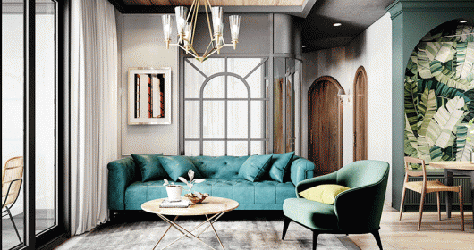 Top 10 xu hướng thiết kế nội thất màu xanh ấn tượng nhất hiện nay