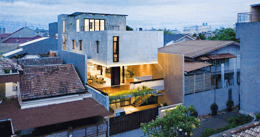 Diễn đàn căn nhà 203M² 4 tầng có thiết kế đẹp tại Jakarta, Indonesia