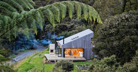 Review căn nhà gỗ hiện đại 164M² có kiến trúc độc đáo tại New Zealand