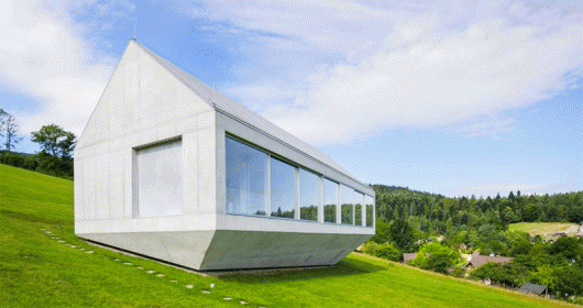 Review căn nhà bê tông 138M² có kiến trúc độc đáo tại Brenna, Ba Lan