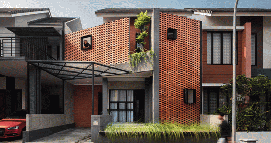 Căn nhà 2 tầng 164M² có kiến trúc mặt tiền độc đáo tại indonesia