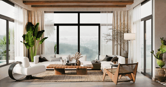 Thổi hồn Boho vào phòng khách: Ý tưởng thiết kế đầy cảm hứng