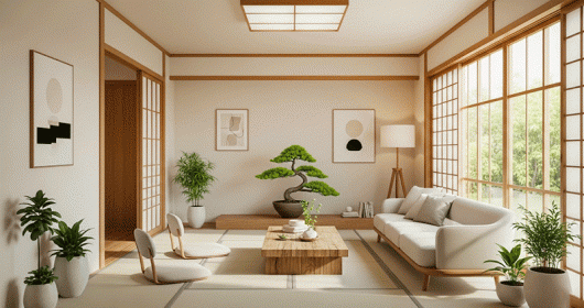 Kiệt tác tối giản – Những ý tưởng phòng khách chuẩn phong cách Nhật