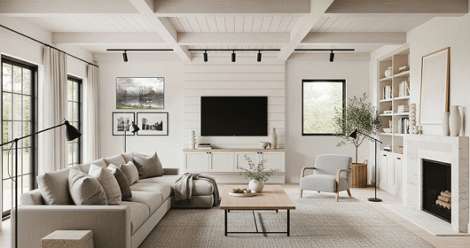 Phá cách với những ý tưởng phòng khách Cottage giản dị mà có tầm