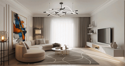 Bứt phá cá tính với ý tưởng thiết kế phòng khách Expressionism cực chất