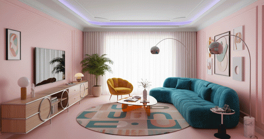 Sống chất với loạt ý tưởng thiết kế phòng khách funky đầy phá cách