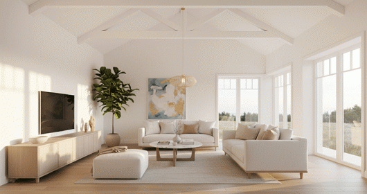 Ý tưởng thiết kế phòng khách Swedish: Kiệt tác của sự giản đơn đầy nghệ thuật