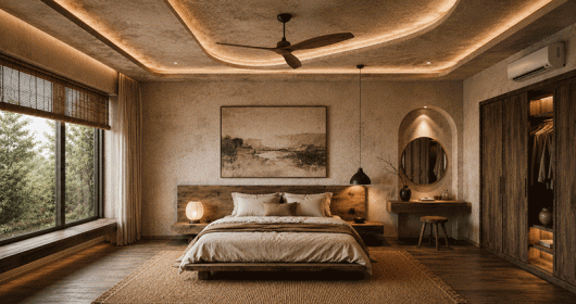 Ý tưởng thiết kế phòng ngủ Wabi Sabi: Vẻ đẹp từ sự không hoàn hảo