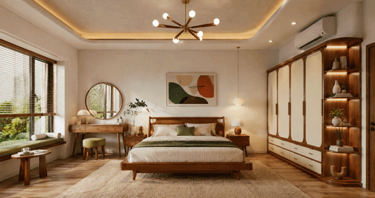 Ý tưởng phòng ngủ Mid-Century: Tối giản nhưng đầy nghệ thuật