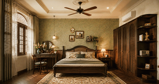Ý tưởng phòng ngủ Vintage sáng tạo: Không gian hoài niệm đầy cá tính