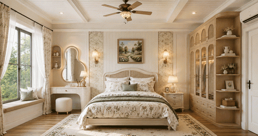 Thiết kế phòng ngủ Cottage: Ý tưởng nâng tầm không gian sống