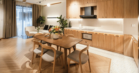Diễn đàn căn hộ chung cư 90M² có thiết kế nội thất bằng gỗ