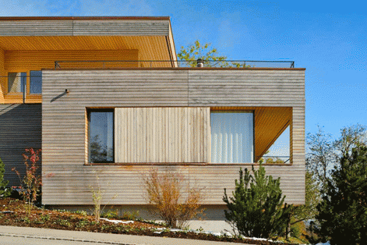 Review ngôi nhà gỗ hiện đại có kiến trúc hình khối độc đáo tại Thụy Sỹ